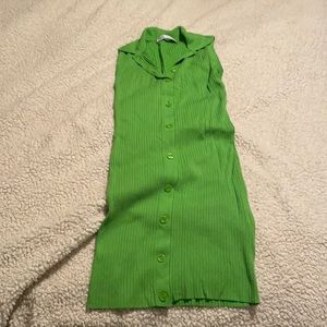 Zara green sleeveless dress